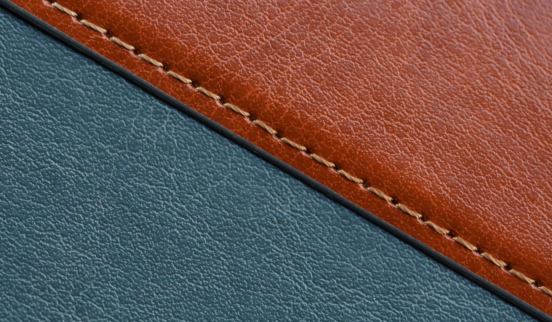 Close up of leather handbag detail