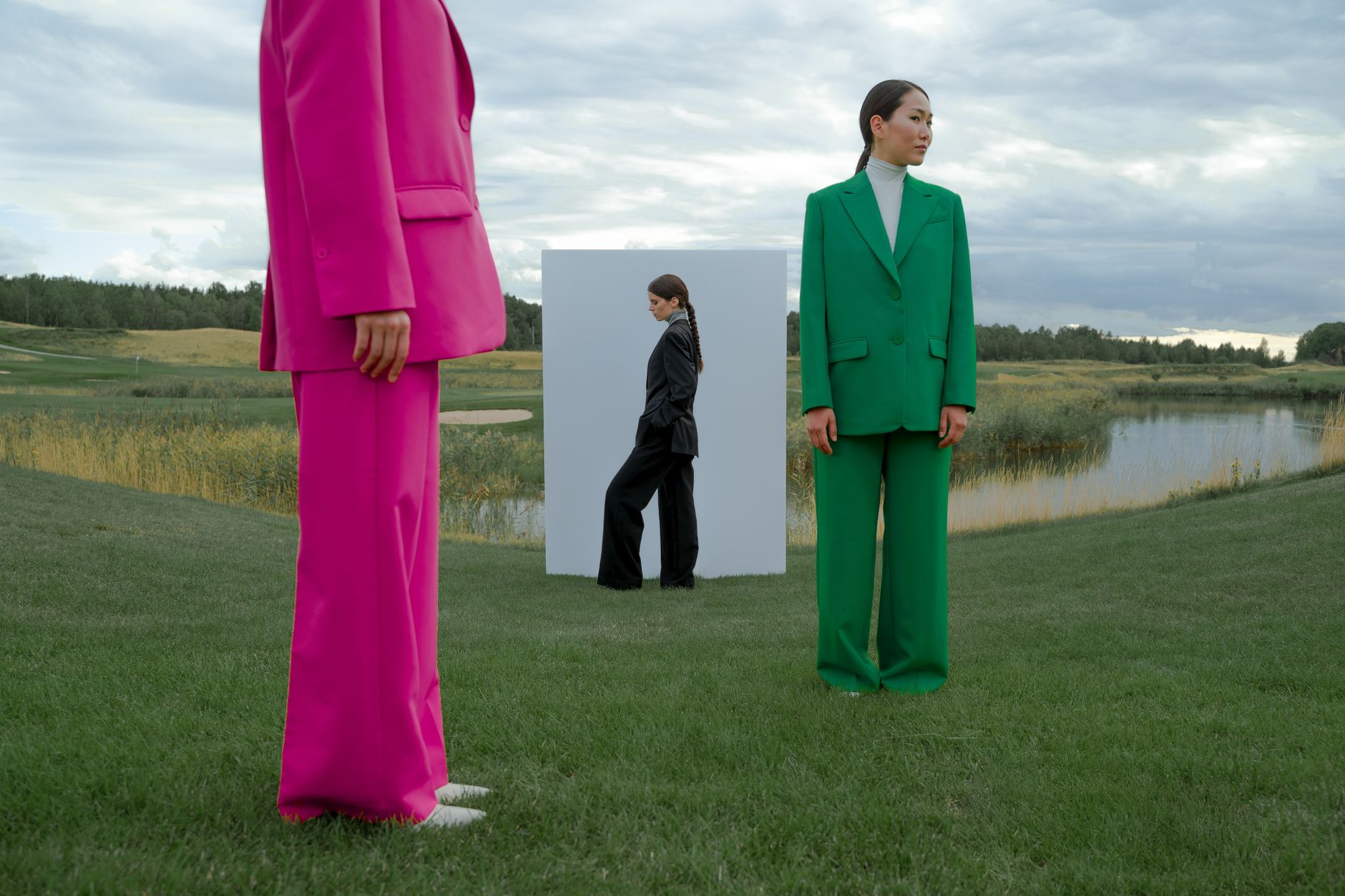 Fashion week street style photograph