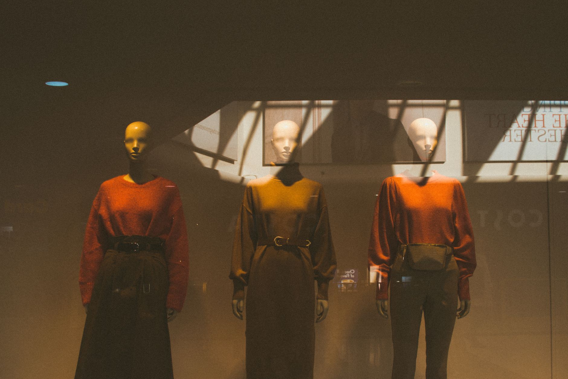 Window of a luxury fashion boutique in Rome