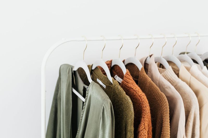 A minimalist basics wardrobe flat lay