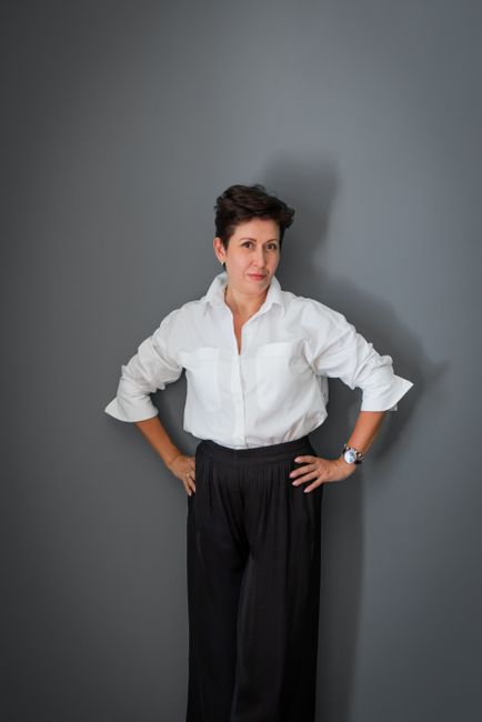 wide leg wool trouser